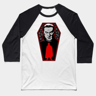 Dracula Coffin Baseball T-Shirt